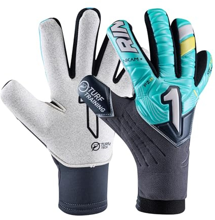 Rinat Fotboll målvakt Handskar NKAM Training Vuxen Grön Vatten Unisex Storlek 9