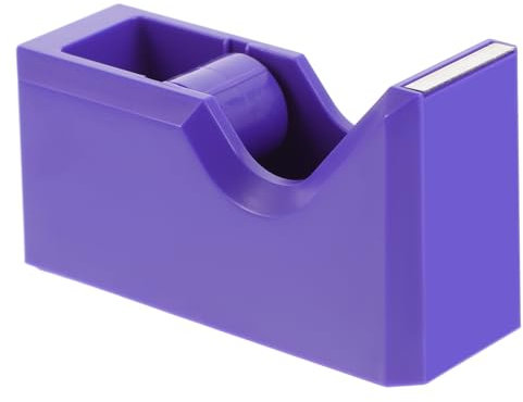 EXCEART Bandschneider dekorativer Klebebandhalter Tisch-Klebebandabroller Magnetband Tisch-Tape-Organizer Bandspender niedlich Schneidemaschine Halterung Schreibtisch Büro asb Violett
