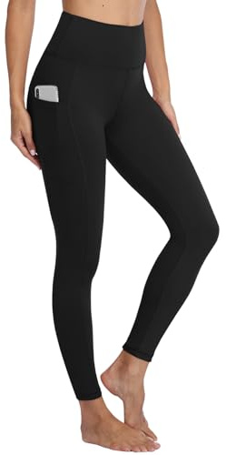 Gayhay Leggings Damen mit Taschen High Waist Sport Leggins | Blickdicht Sporthose, Lang Workout Hose, Bauchweg Yogahose Laufhose Trainingshose für Sport Gym, Fashion Activewear