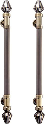 Scheunentürgriff, 60 cm/80 cm/120 cm/150 cm Bronze-Haustürgriff, großer Push-Pull-Stangengriff, Schiebe-Scheunentürgriff, doppelseitiger H-förmiger Glas-Schwenktürgriff (Farbe: Bronze,