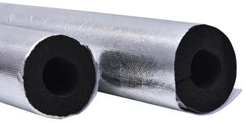 Aluminiumfolie-Isolationsrohr Selbstdichtender Rohrisolierung Schaumstoff Schlauch ID 20-219.0mm für Outdoor - Isolierung für Heizung und Sanitär(219mm)