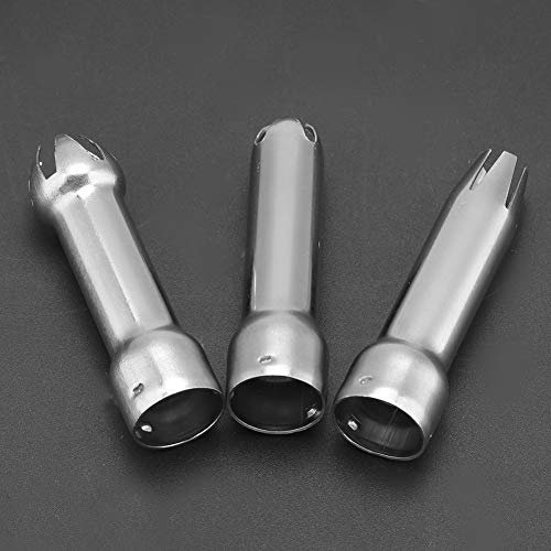 Punte per Tubazioni Russe, Kit per Tubazioni per Torte 3 Pezzi Kit Ugelli per Tubazioni in Acciaio Inossidabile Set di Punte per Tubazioni Russe Set Ugelli per Crema per Torta