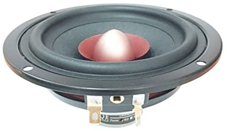 JCVHVOPOK 1pcs 4 pollici Portatile Audio Altoparlanti 4/8 ohm 25W Full Range Full Treble Midrange Bass Altoparlanti Home Theater Fever Musical Altoparlante da scaffale(Round 40 O)