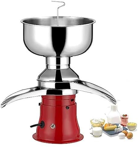 UKLULUAMZ Dairy Professional Whipped Cream Dispenser 50L/H Electric Fresh Milk Cream Separator for Cow Milk - Milky Cream Separator for Farmer, Cream Butter Separator Machine