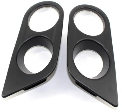 Nebelscheinwerfer-Gitterverkleidung für die vorder 1 Paar Surround-Luftkanäle für BMW E46 M3 2001–2006, Auto-Styling, Frontstoßstange, Auto-Nebelscheinwerfer, Abdeckungen, Dual für Loch(1 Pair Black)