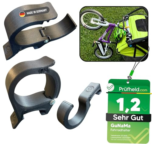 GuNaMa Laufrad & Kinder Fahrrad Halterung für Thule Chariot ab 2017 Sport Cross Cab Lite 2, Kinderwagen, Halter für Thule Fahrradanhänger, Fahrradhalter, Zubehör, Fahrradträger, Fahrradhalterung