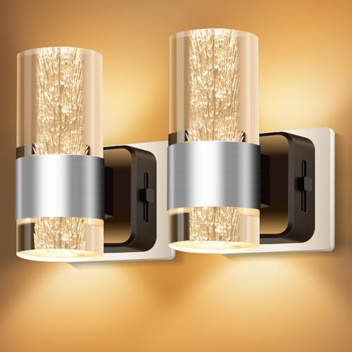 YindaLux 2 Stück Nachtlicht Steckdose mit Dämmerungssensor, 2700K Warmweiß, Nachtlicht Dimmbar 0-133LM, LED Steckdosenlicht, Nachtlampe Kinder für Küche, Flur, Treppe, Kinderzimmer, Silber