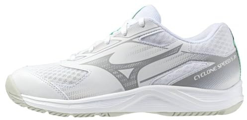 Mizuno Cyclone Speed 5 Jr. Blanco/Negro/Esmeralda congelada