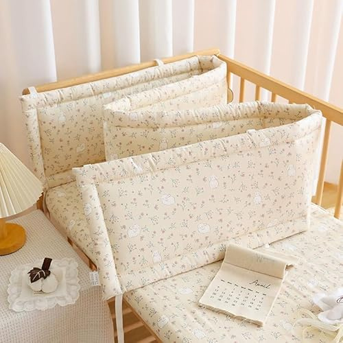 RZYW Protector De Cuna para Bebé Arandilla de Cojín Protección contra Caídas,Alfombra AnticolisióN ProteccióN Integral,P6,240X28cm