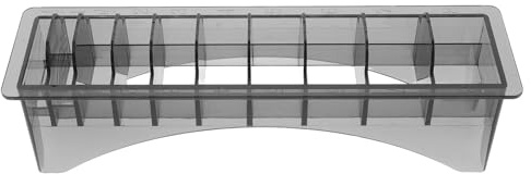 Boîte de Rangement pour Peigne de Tondeuse, Noir Rectangulaire Plastique | Organisateur pour Peignes de Coiffure, Usage Maison ou Salon, Format Compact, Finition Noire