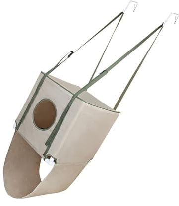 Casa para Gatos montada en la Puerta, Cama Colgante de 2 Niveles con Tela ventilada para Espacios pequeños y Lugar de Descanso para Gatos, Hamaca de Doble Capa