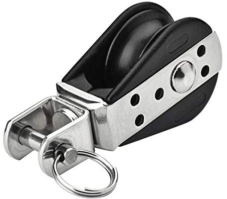 1 polea de disco con articulación giratoria de 6 mm cerrada.