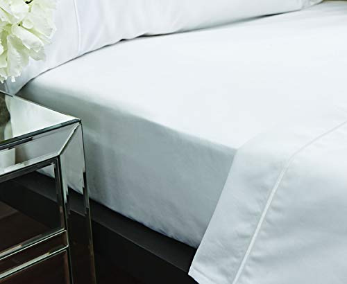 Bianca Luxury 800 Thread Count Cotton Sateen Super King Fitted Sheet White