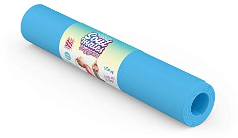 Soul Mates Leichte Kinder-Yoga- und Pilatesmatte - Rutschfest, Umweltfreundliches TPE-Material, Faltbar, Ideal für Kinder (Dicke 6 cm, Gewicht 300 g), Blau