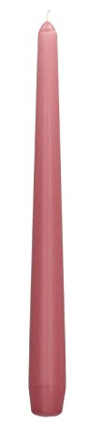 Papstar Leuchterkerzen Ø 2,2 cm, 25 cm altrosa 88727 Spitzkerzen Halterkerzen, 50 Stück