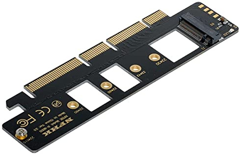 NFHK NGFF M.2 M-Key NVME AHCI SSD to PCI-E 3.0 16x 4X Adapter for 110mm 80mm SSD