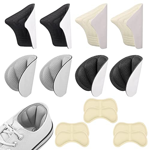 metagio 7 Paar Fersenpolster Schuheinlagen, Selbstklebende Schuhpolster für Damen und Herren, Anti-Bläschen-Schuheinlagen gegen, Fersenschutz für Schuhe, Antirutsch Fersenpolster für zu Große Schuhe