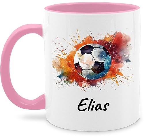 Tasse Tassen 325ml - Fußball Geschenk Fußballer I Geschenkidee Fußballfan I Fußballerin Geschenk - 325 ml - Rosa - fussballgeschenkideen geschenke für fussballfans fussball ball glühweintassen