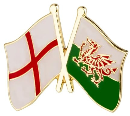 England St George & Wales Friendship National Flag Metal Enamel Pin Badge Lapel