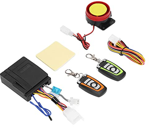 Motorcycle Alarm System 12V Theft Security Device with Remote Control for Motorcycles ATVs and Offroad Vehicles