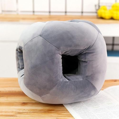 Cube Nap Schlafkissen für Büro, Brot, Nackenkissen mit Handwärmer, für Kinder, Schule, Abstimmung, Schlafen auf dem Tisch, kreatives Geschenk, Grau 16Serene