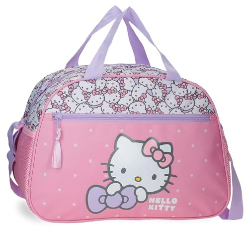 Hello Kitty My Favourite Bow, zaino per bambini, zaino per scuola, rosa, spalline larghe e regolabili, realizzato in poliestere. Joumma Bags., Rosa, Zaino da viaggio
