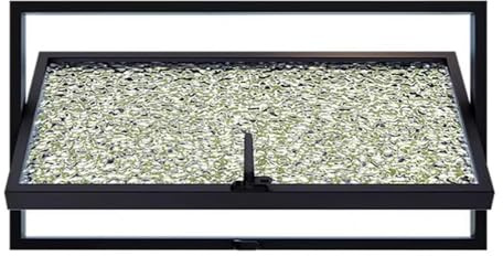 Rectangles Household Windows 360° Rotation - Ventilation Camper Window For Bathroom - 5 Mm Reinforced Glass Window Position Adjustment - Easy Installation Roof Window(Style 2,WxH 29x16in/73x40cm)