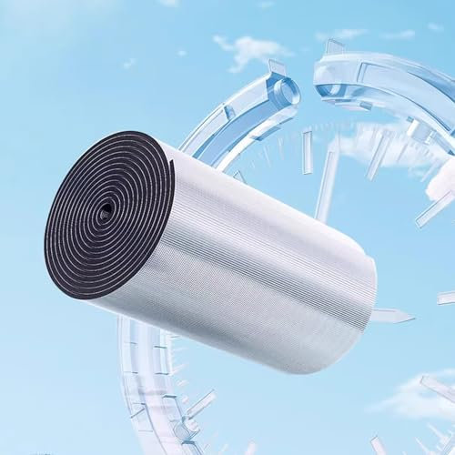 Rollo de aislamiento cortable, membrana de aluminio para aislamiento térmico, tapete insonorizante autoadhesivo para automóviles, membrana a prueba de humedad, adecuada para usar en paredes, pisos y t