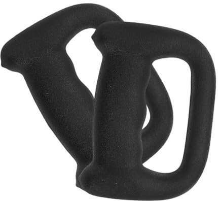 TOKIDNY 2 Stück D-förmige Kasten Kurzhanteln aus Kunststoff Ergonomisch Schwarz für Fitness und Ausdauertraining Beim Boxen und Springen Handgewichte für Heimfitness