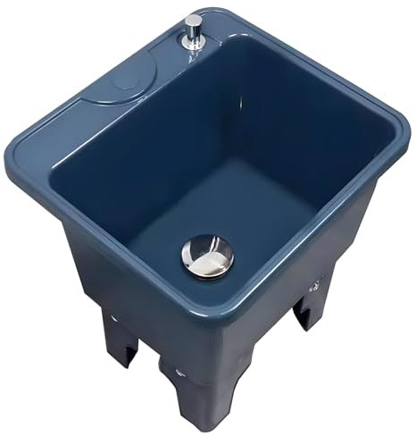 Slop Sinks,Floor Mop Sink,Mop Sink with Deep Basin,Plastic Mop Sink Basin with Sink Drainage Strainer,Household Mop Service Basin,Utility Sinks,Commercial Mop Sink for Laundry Backyard Garag