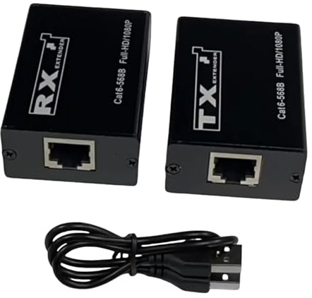 30 m HDMI USB KVM-förlängare 1080P HDMI Repeater Keyboard Extender Ethernet-kablar Splitter stöder tangentbord
