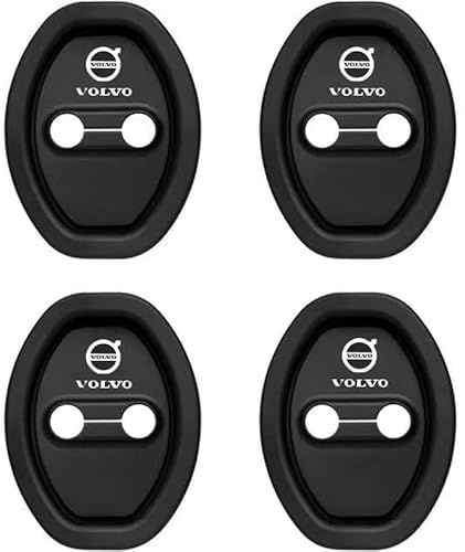 CHENXIYU 4 Pieces Car Door Latch Protective Cover for Volvo S90 2017-2025, Car Door Lock Latches Cover Protector Car Decorations,B