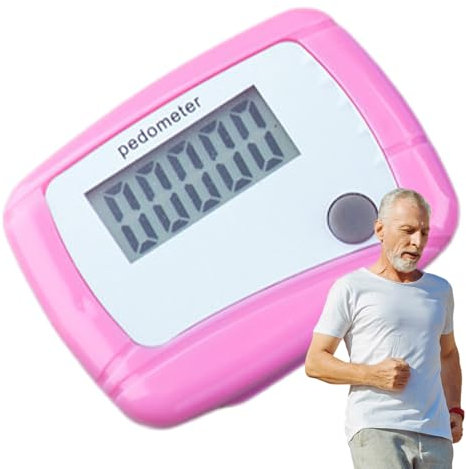 Schrittzähler Für Walking | Tragbarer 3D Schrittzähler Mit Karabinerclip,Tragbares Digitaldisplay Fitnessgerät Für Sportler Läufer Wanderer Erwachsene & Kinder