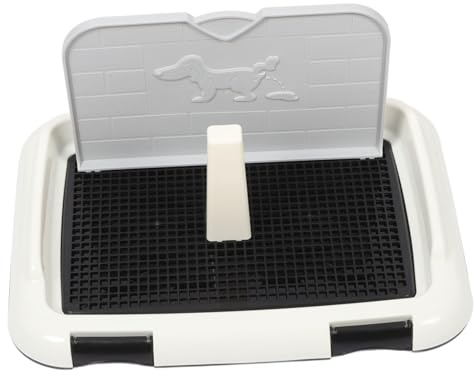 Toyvian Hundetoilette Kunststoff Großformat Mit Wand Schutz Spritzwassergeschützte Urinschale Für Große Und Kleine Hunde Trainingsunterlage Für Innenbereich
