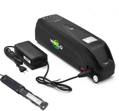 WILLQ Batería Bicicleta eléctrica de 48 V, 20 Ah, 17,5 Ah, 15 Ah y 13 Ah, de Iones de Litio para Motor de 250 W a 1000 W, con Base de Descarga de 4 Pines y Conector XT60,S039 3 48v13ah