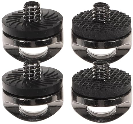 Mikinona 4 pezzi Viti di Montaggio per Tracolla Fotocamera in Lega di Zinco Resistenti per Cinturino Polso Spalla e Collo Connessione Rapida e Sicura per Accessori Fotografici