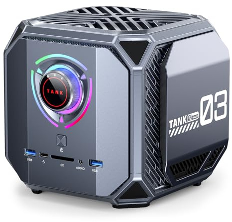 ACEMAGIC M1A Pro Mini PC de Jeu, AI Max+ 395 (14C/20T, jusqu'à 5,0 GHz), RTX4060M Graphics Mini PC, 128 Go DDR5 2 to SSD NVME, Mini Ordinateur avec WiFi6 | Dual LAN 2,5 G | 8 K UHD | Type-C
