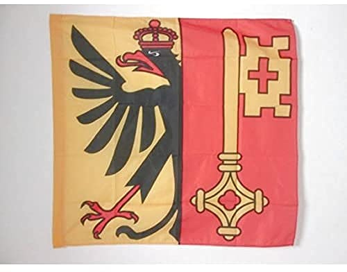 AZ FLAG Flagga Kantonen Genève 90x90 cm 100D Polyester Stångficka