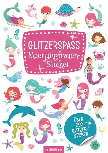 Metallic- und Glitzerspaß: Glitzerspaß Meerjungfrauen-Sticker: Über 250 Glitzersticker