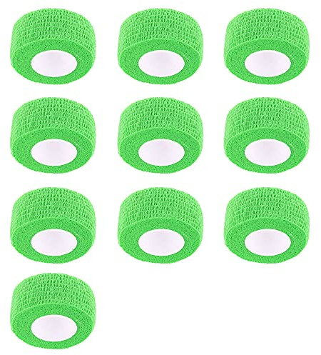 Mintice 10 Stück Selbsthaftende Bandagen Fingerpflaster Fingerverband Wundverband selbstklebend wasserfest 4.5mx2.5cm