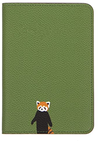 Anawakia Etui à Passeport Protège Passeport Organisateur de Voyage, Portefeuille de Voyage en PU Cuir Porte-Passeport Cover (Vert)
