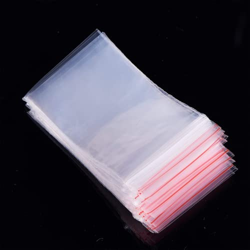 500 Sachets Transparents, Sac Plastique Bonbon, Sacs En Polypropylène, Hermétique Réutilisable, Alimentaires, Petit 4X6cm