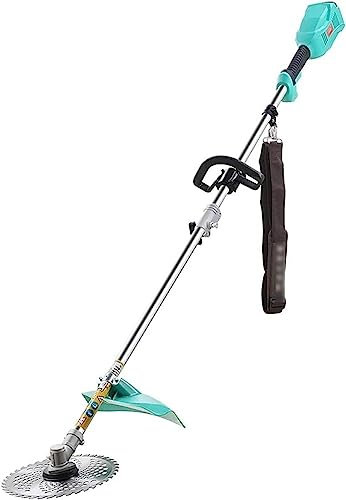 RUTAVM Portatile in Mano Batteria tagliaerba tagliaerba Elettrico tagliaerba, tagliaerba da Giardino tagliaerba Senza Fili con Ruote con bracciolo