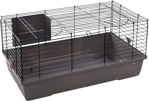 Bur för marsvin och dvärgkaniner MOBI S grå 75 x 47 x 40 cm