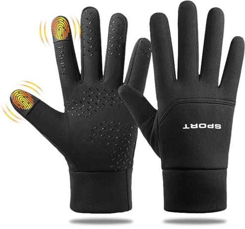 Sprießenguanti Touchscreen, Guanti Invernali Caldi Impermeabili, Guanti Invernali Caldi Con Touch Screen, Guanti Da Corsa, Per Uomo, Donna, Guida, Ciclismo, Sci, Lavoro All'Aperto