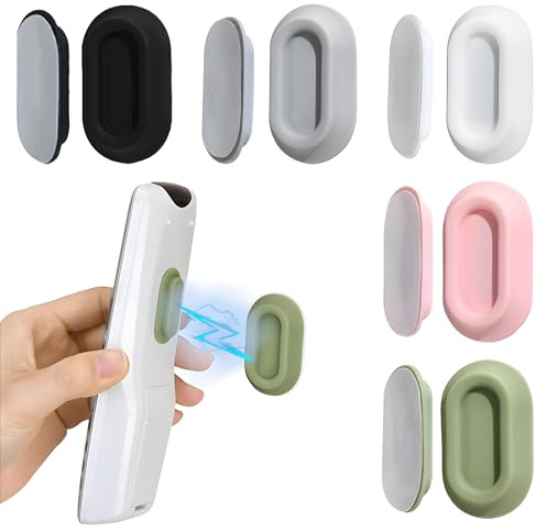 YALiya 5 Piezas Soporte Mando Pared, Porta Mandos a Distancia Magnético | Soporte Magnético Fuertes para Mando a Distancia, Apto para Todo Tipo de Pequeños Electrodomésticos, Mandos a Distancia (C)