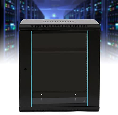 Armoire de données murale 12U pour serveur de stockage réseau à domicile, bureau, 450 mm de profondeur, idéale pour l'organisation du matériel informatique
