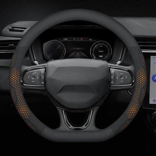 Couvre Volant décoratif Housse de Volant en Peau de Chamois antidérapante pour Voiture LYNK&CO 03 pour PHEV 05 09 pour PHEV 09 pour MHEV 01 06 02 03+ Protection Volant Voiture