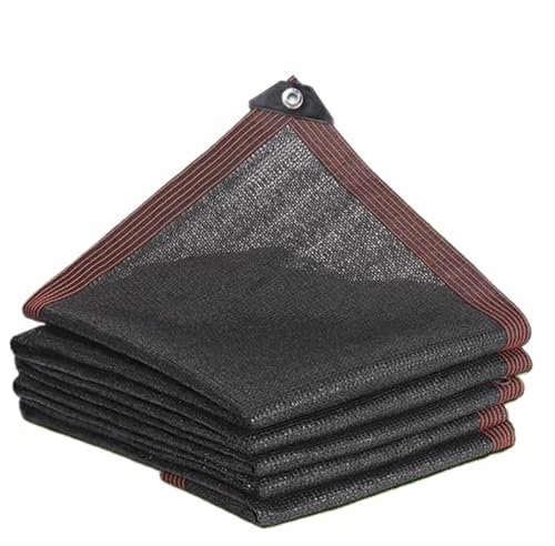 Sonnenschutz, UV-Schutz, HDPE, 6, 12-polig, für Garten, Sukkulenten, Schatten, Outdoor, Schwimmbad, Sonnenschutz, Netz für Pools, 2 x 1,5 m, Schwarz