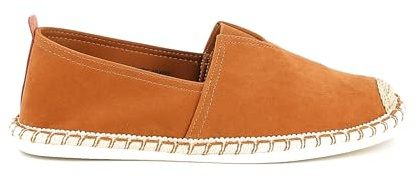 UOMO DESIGN - Espadrilles Homme en Toile ou Suédine - Style Chic et Décontracté - Légères & Confortables - Eliott (Sued Camel, 41)